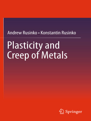 cover image of Plasticity and Creep of Metals